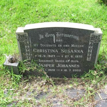 RENSBURG Jasper Johannes, Janse van 1926-2005 &amp; Christina Susanna 1927-1970