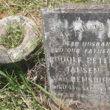 RENSBURG Rudolf Peter, Jansen van -1949