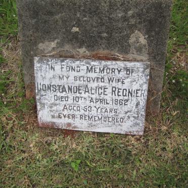 REGNIER Constance Alice -1962