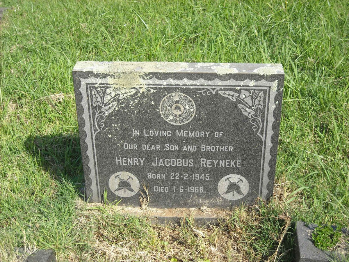 REYNEKE Henry Jacobus 1945-1968