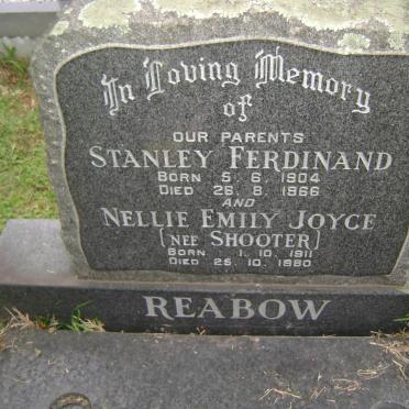 REABOW Stanley Ferdinand 1904-1966 &amp; Nellie Emily Joyce SHOOTER 1911-1980