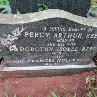 REED Percy Arthur - 1988 &amp; Dorothy Isobel -1987:: HOLEY Jessie Frances nee REED -1986