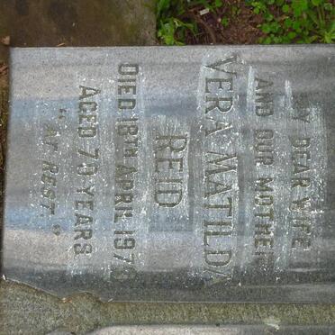 REID Collin -1971 &amp; Vera Matilda -1970