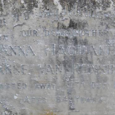 RENSBERG Anna Magdalena, Janse van -1955