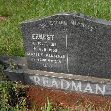 READMAN Ernest 1918-1989