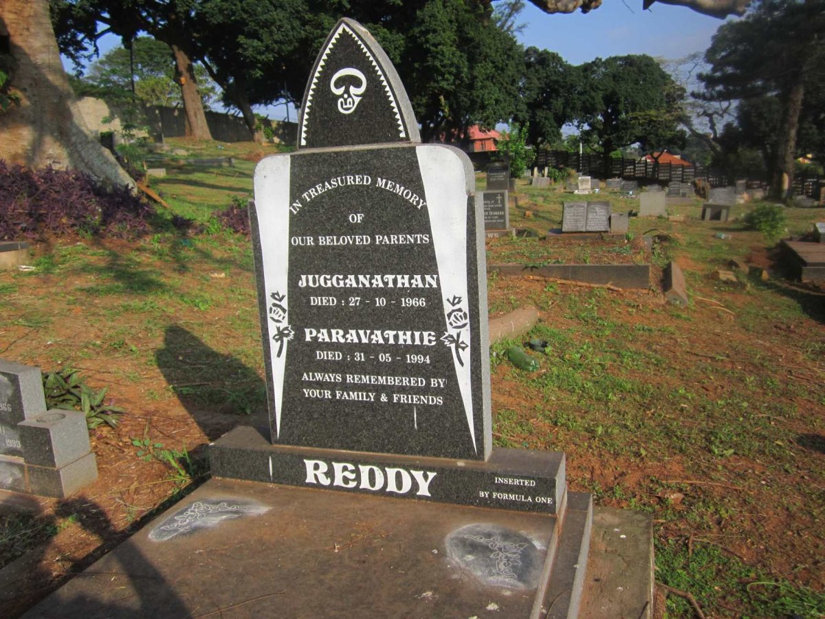 REDDY Jugganathan -1966 &amp; Paravathie -1994