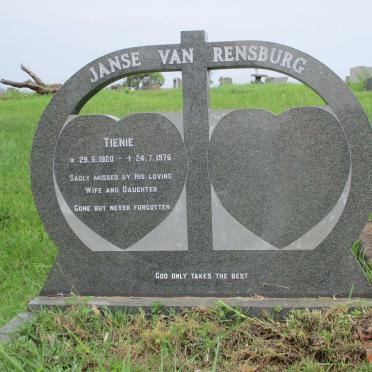 RENSBURG Tienie, Janse van 1920-1976