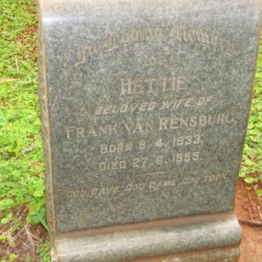 RENSBURG Hettie, van 1933-1955