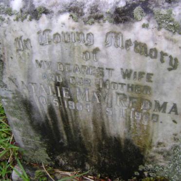REDMAN Natalie May 1904-1960