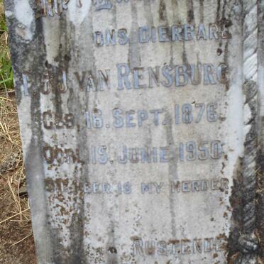 RENSBURG F.J. Janse, van 1876-1950