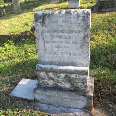 REYNOLDS John Francis -1931 &amp; Georgia -1955  :: WHITAKER Joy Isabel -1938 :: REYNOLDS Steven Arnold 1960-1978