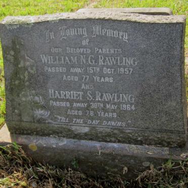 RAWLING William N.G. -1957 &amp; Harriet S. -1964
