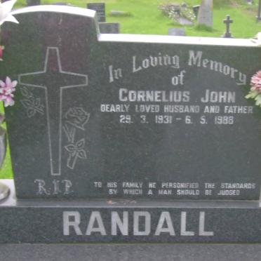 RANDALL Cornelius John 1931-1988
