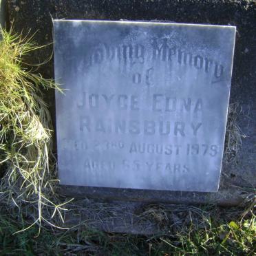 RAINSBURY Joyce Edna -1979