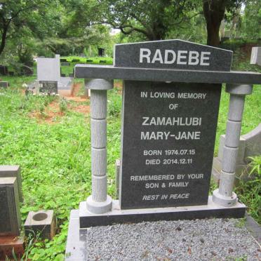 RADEBE Zamahlubi Mary-Jane 1974-2014