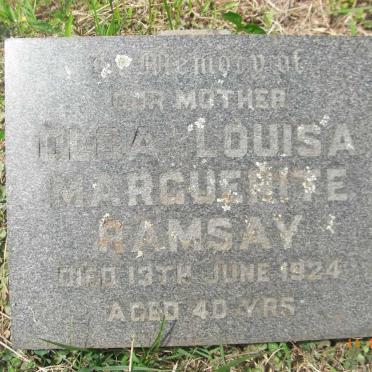 RAMSAY Olga Louisa Marguerite -1924