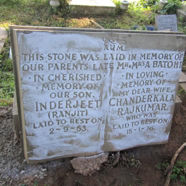 RAJKUMAR Chanderkala -1976 :: ? Inderjeet -1953 :: Batoh?