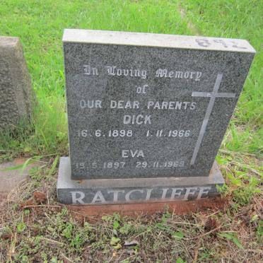 RATCLIFFE Dick 1898-1966 &amp; Eva 1897-1969