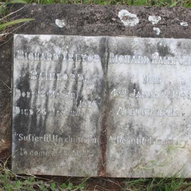 RAINFORD Richard -1946 :: RAINFORD Richard Trevor 1920-1920