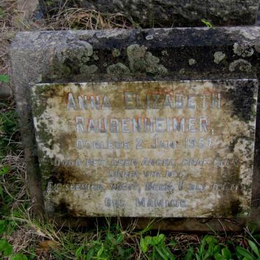 RAUBENHEIMER Anna Elizabeth -1957