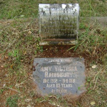 RAINSBURY Augusta Porter -1944 :: RAINSBURY Amy Victoria 1902-1991