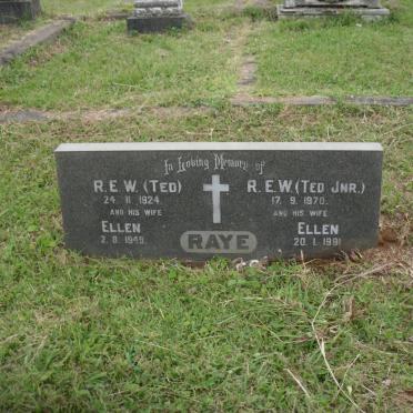 RAYE R.E.W. -1924 &amp; Ellen -1949 :: RAYE R.E.W. -1970 &amp; Ellen -1991