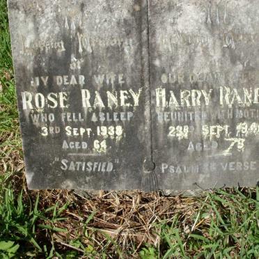 RANEY Harry -1946 &amp; Rose -1938