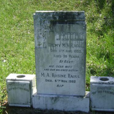 RAOUL Thomy M. V. -1952 &amp; M.A. Rosine -1982