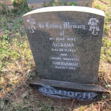 RAMJOGIE Atchama -1954 :: RAMJOGIE Narasamah -1962