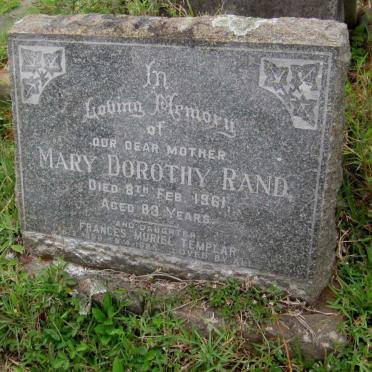 RAND Mary Dorothy -1961 :: TEMPLAR Frances Muriel nee RAND 1890-1985