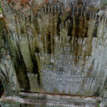 RAINE John Clitheroe -1944 