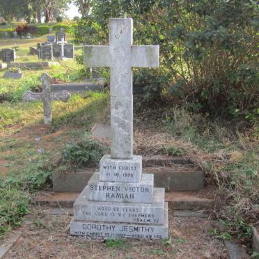 RAMIAH Stephen Victor -1975 :: JESMITHY Dorothy -1987