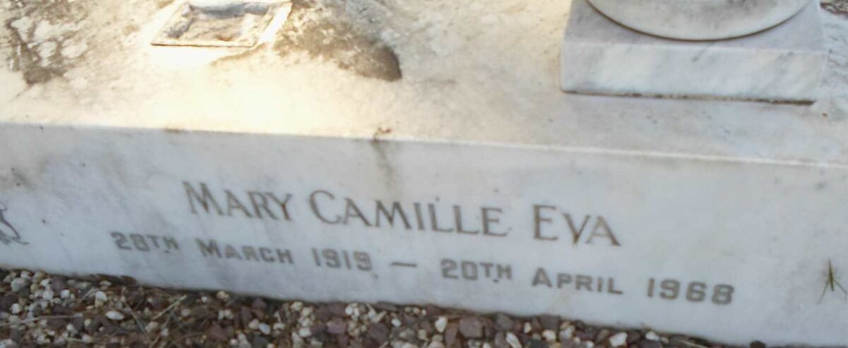 RAUVILLE Mary Camille Eva, de Du HECQUET 1919-1968