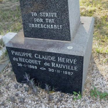 RAUVILLE Philippe Claude Herve, de Du HECQUET 1969-1987
