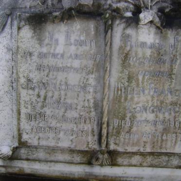 RYAN Jean Florence -1948 :: LONGMAN Helen Francis -1966