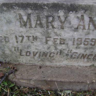 RYAN Alfred William -1962 &amp; Mary Ann -1959