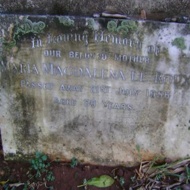 ROUX Maria Magdalena, le -1956