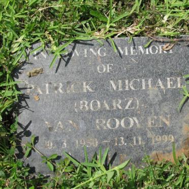 ROOYEN Patrick Michael, van 1950-1999