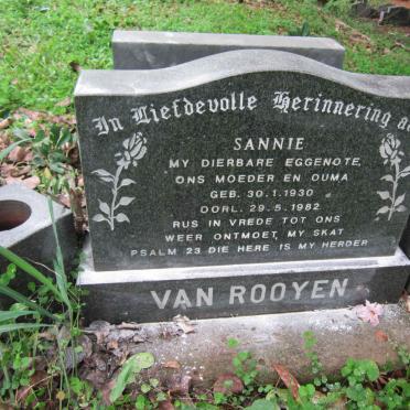ROOYEN Sannie, van 1930-1982