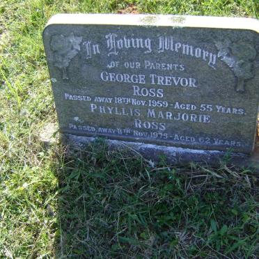 ROSS George Trevor -1959 &amp; Phyllis Marjorie -1975