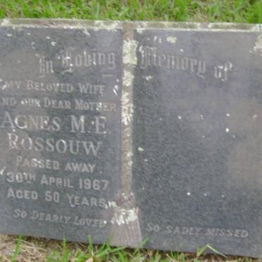 ROSSOUW Agnes M.E. -1967