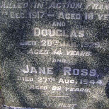 ROSS George -1942 &amp; Jane -1944 :: ROSS Gordon -1917 :: ROSS Douglas -1929