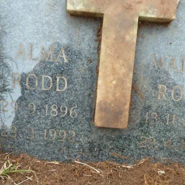 RODD Walter 1920-1967 :: RODD Alma 1896-1992 