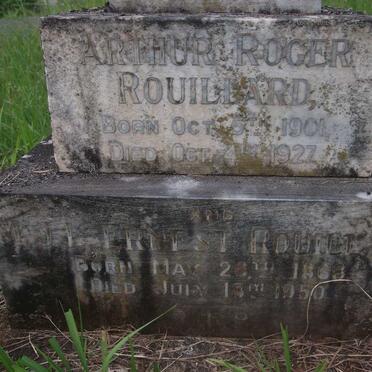 ROUILLARD Arthur Roger 1901-1927 :: ROUILLARD M.J.L. Ernest 1868-1950