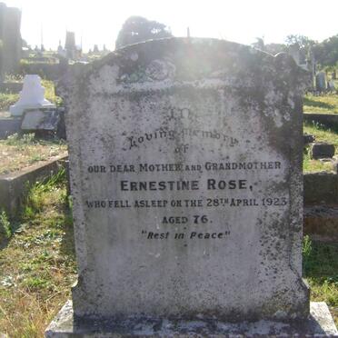 ROSE Ernestine -1923 :: ROSE Ernest Martin -1942 :: ROSE Hedwig -1957