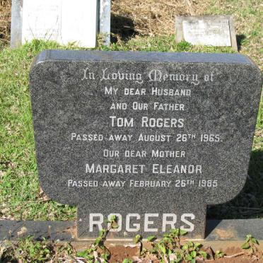 ROGERS Tom -1965 &amp; Margaret Eleanor -1985 :: ROGERS Margaret Pearl -1988