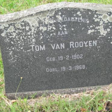 ROOYEN Tom, van 1902-1968