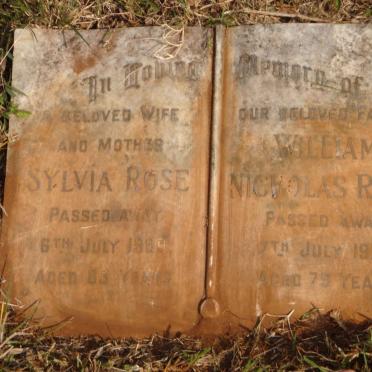 ROSE William Nicholas -1970 &amp; Sylvia -1969