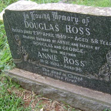 ROSS Douglas -1949 &amp; Annie -1982