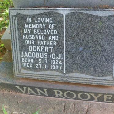 ROOYEN Ockert Jacobus, van 1924-1987